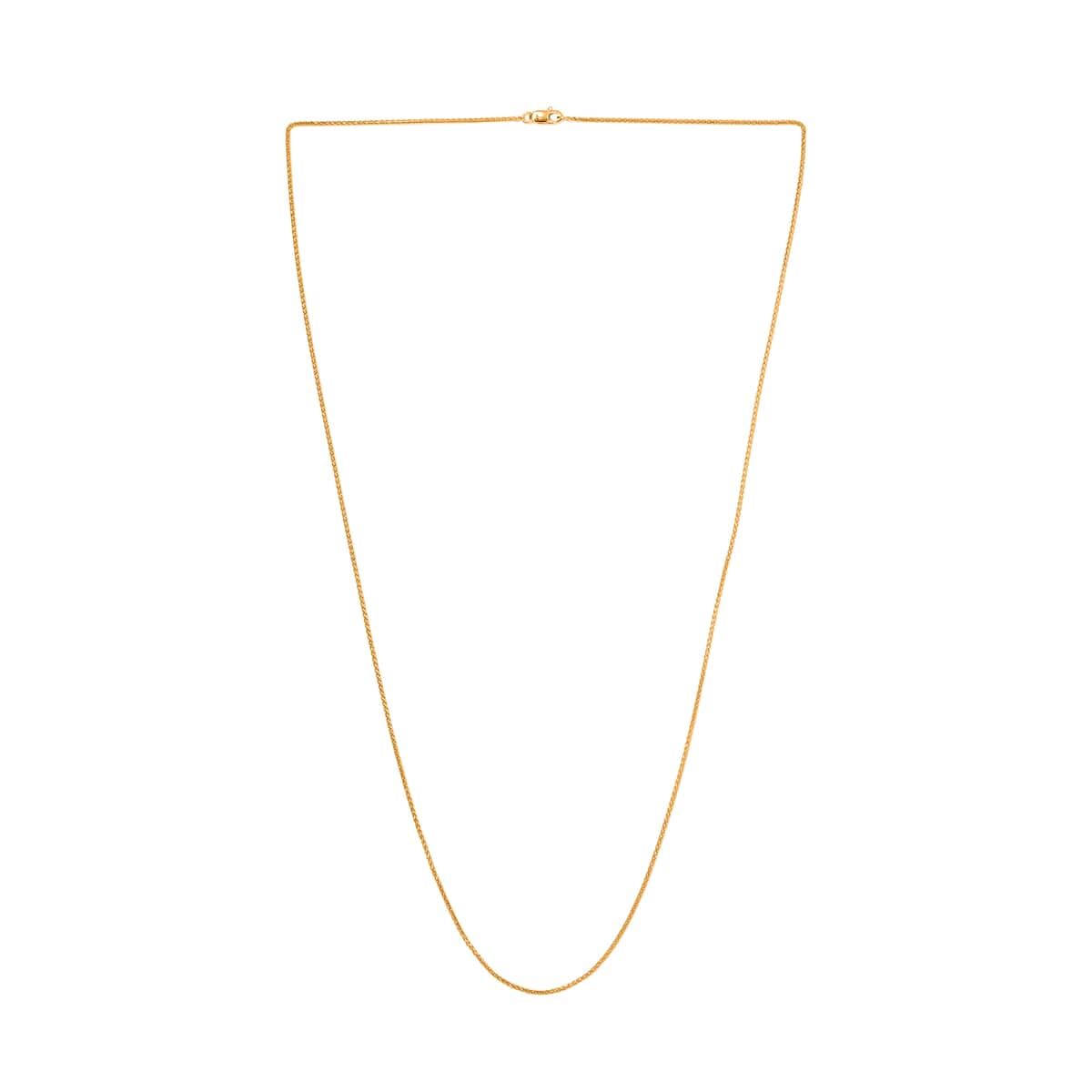 22K Yellow Gold Spiga Chain 24 Inches 6 Grams image number 3