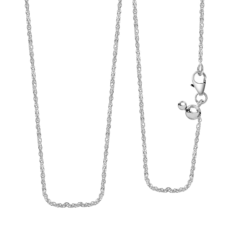 Artisan Crafted Sterling Silver Fancy Link Chain Necklace 24 Inches 2.75 Grams