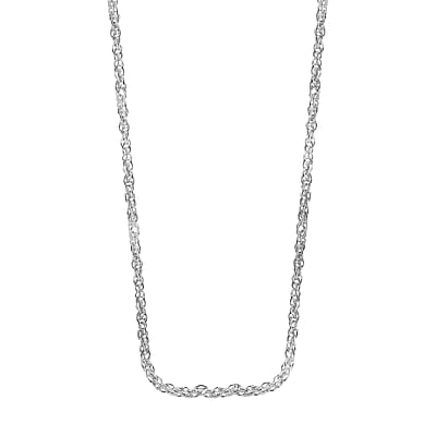 Artisan Crafted Sterling Silver Fancy Link Chain Necklace 24 Inches 2.75 Grams