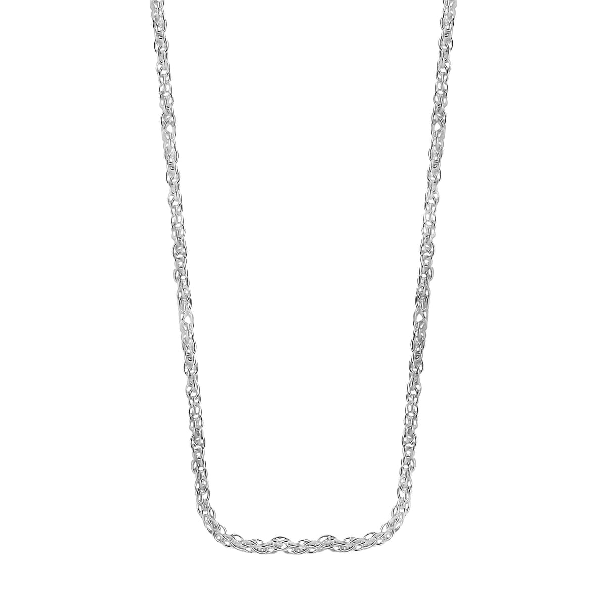 Artisan Crafted Sterling Silver Fancy Link Chain Necklace 24 Inches 2.75 Grams image number 4