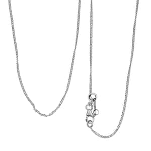 Artisan Crafted Sterling Silver Fancy Link Chain Necklace (24 Inches) (2.85 g)