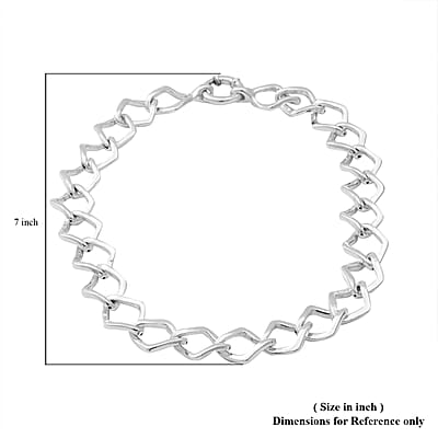 Designer Inspired Oversized Sterling Silver Statement Diamond Curb Necklace 19.75 Inches 44.30 Grams