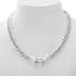 Designer Inspired Oversized Sterling Silver Statement Panther Curb Necklace 19.5 Inches 47.80 Grams image number 1