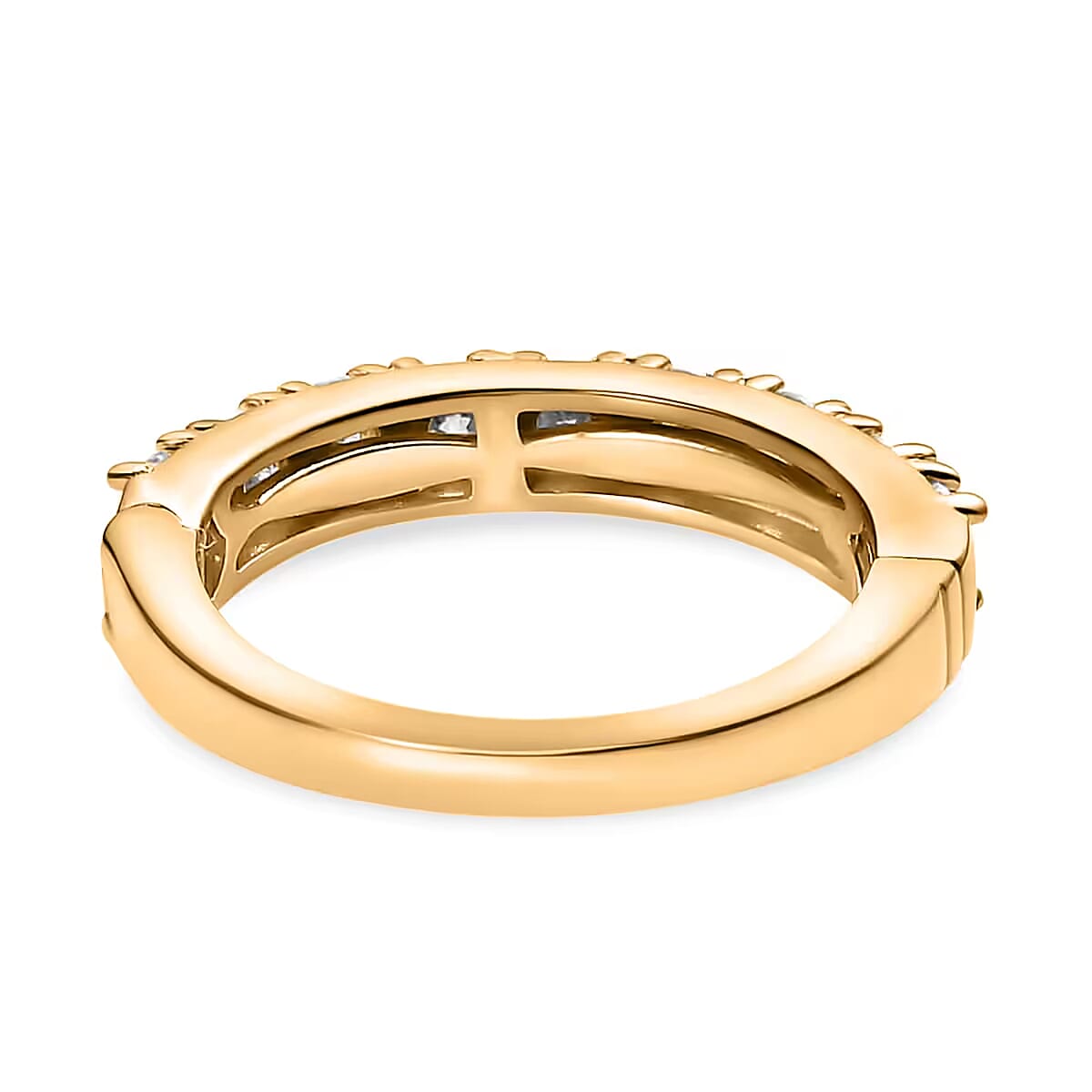 Moissanite Openable Arthritis Ring, Vermeil Yellow Gold Over Sterling Silver Ring, Moissanite Jewelry, Gifts For Her 1.00 ctw image number 8