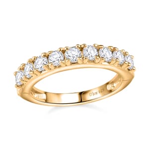 Moissanite Openable Arthritis Ring, Vermeil Yellow Gold Over Sterling Silver Ring, Moissanite Jewelry, Gifts For Her 1.00 ctw