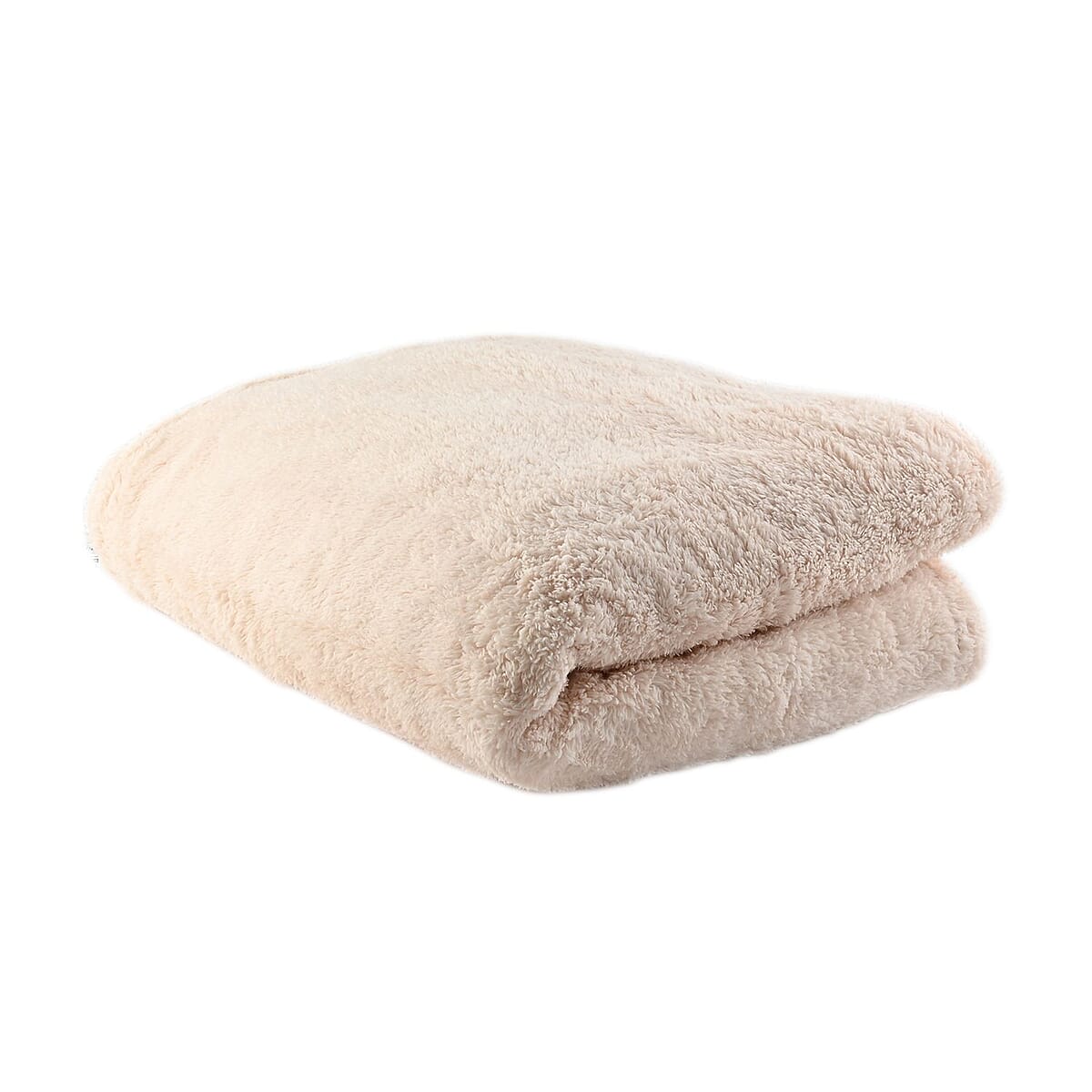 HOMESMART Orange Microfiber Sherpa Blanket image number 3