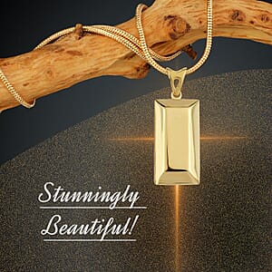 Luxoro Bar Pendant without Chain in 10K Yellow Gold 1.20 Grams