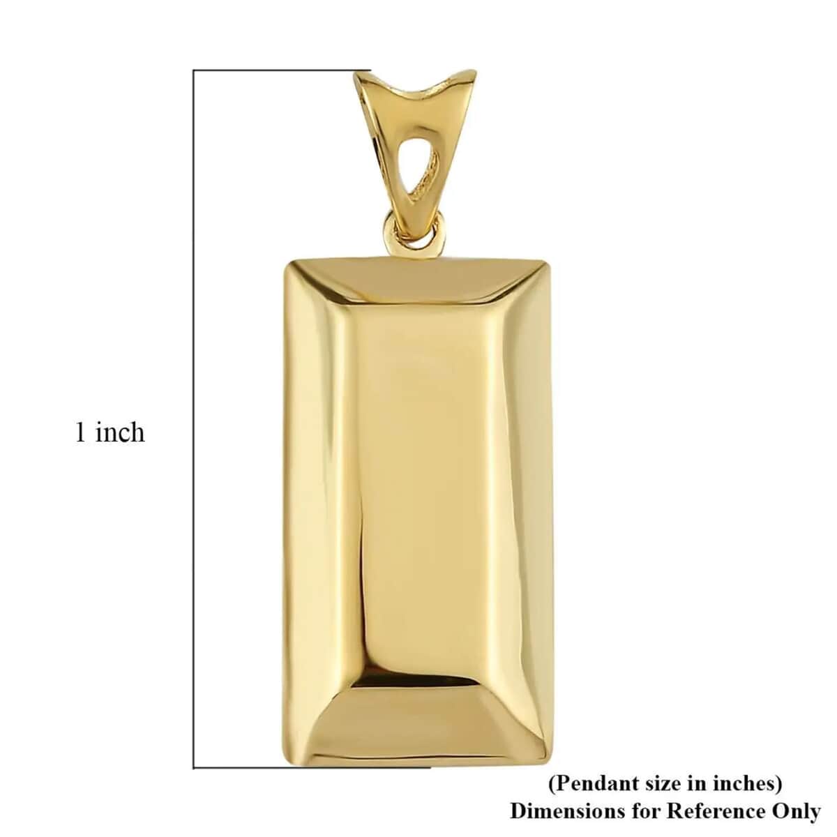 Luxoro 10K Yellow Gold Bar Pendant image number 6