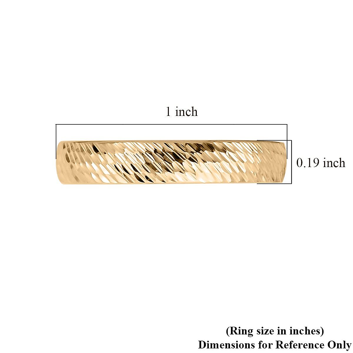 10K Yellow Gold Slash Cut Band Ring (Size 6.0) 1.40 Grams image number 5