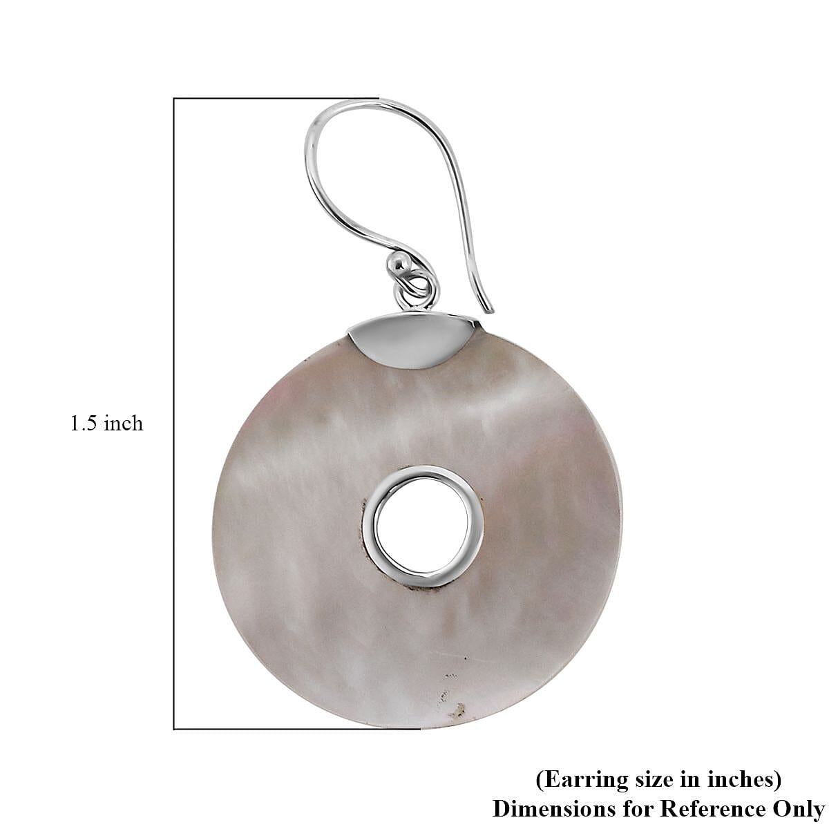 Mother Of Pearl Fancy Earrings in Sterling Silver image number 4