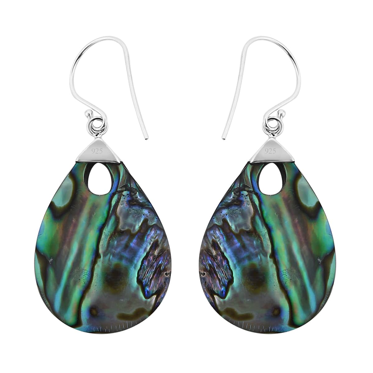 Abalone Shell Earrings in Sterling Silver image number 3