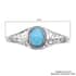 Blue Howlite Bangle Bracelet in Stainless Steel (7.00 In) 11.80 ctw image number 6