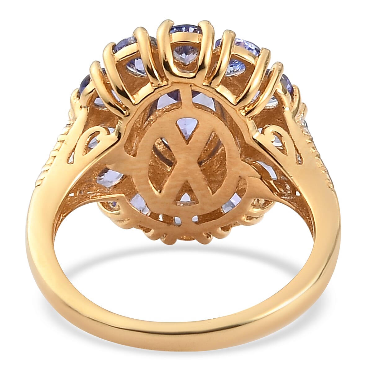 AAA Tanzanite Cocktail Ring in Vermeil Yellow Gold Over Sterling Silver (Size 5.0) 2.65 ctw image number 4