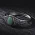 Green Aventurine Bangle Bracelet in Stainless Steel (7.00 In) 12.60 ctw image number 1