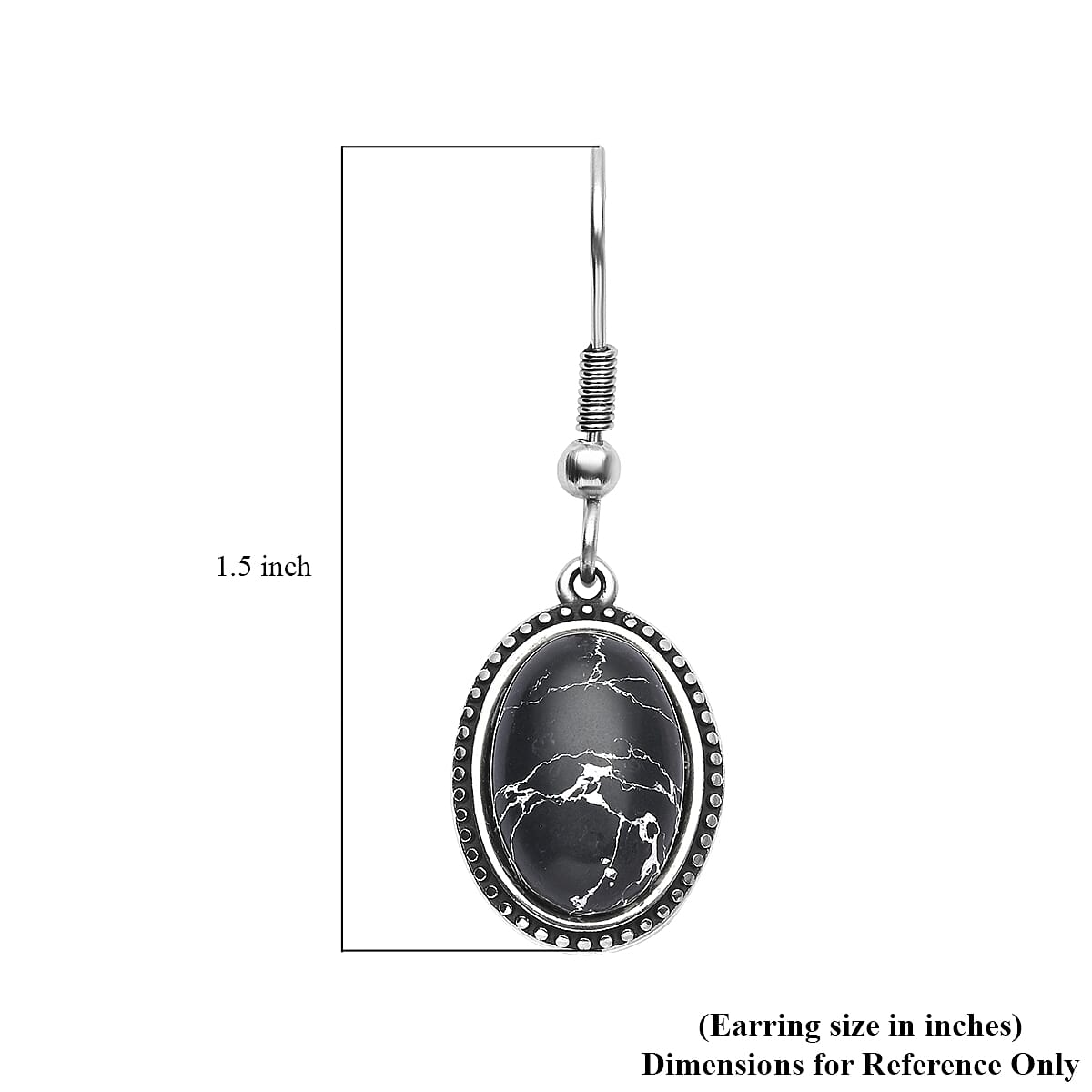 TLV Simulated Red Carnelian Earrings in Stainless Steel 7.60 ctw