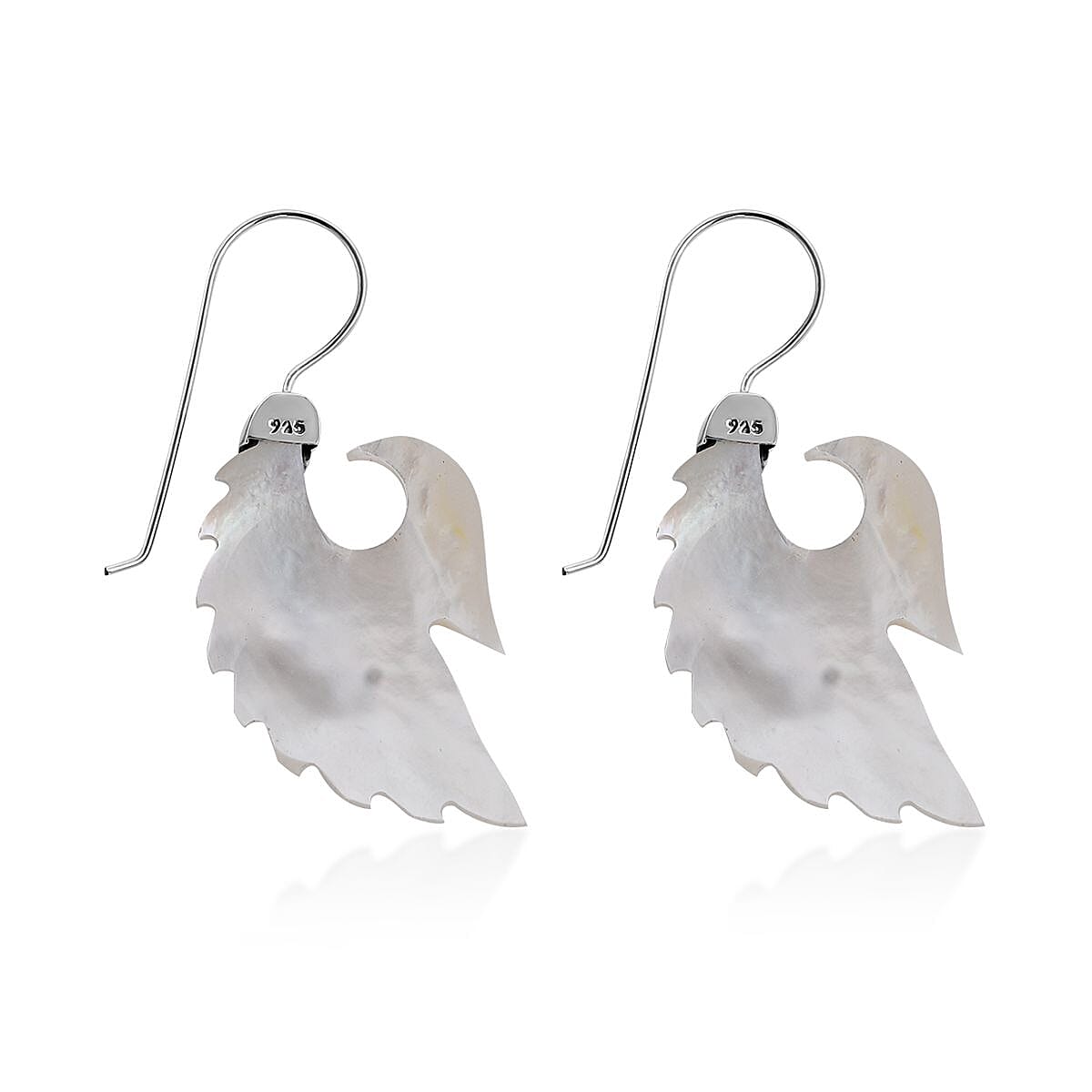 Mother Of Pearl Fancy Earrings in Sterling Silver image number 3