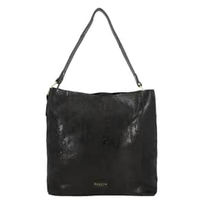 Assots London Hobo Bag, Genuine Leather Hobo Bag, Black Hobo Bag, Shoulder Hobo Bag
