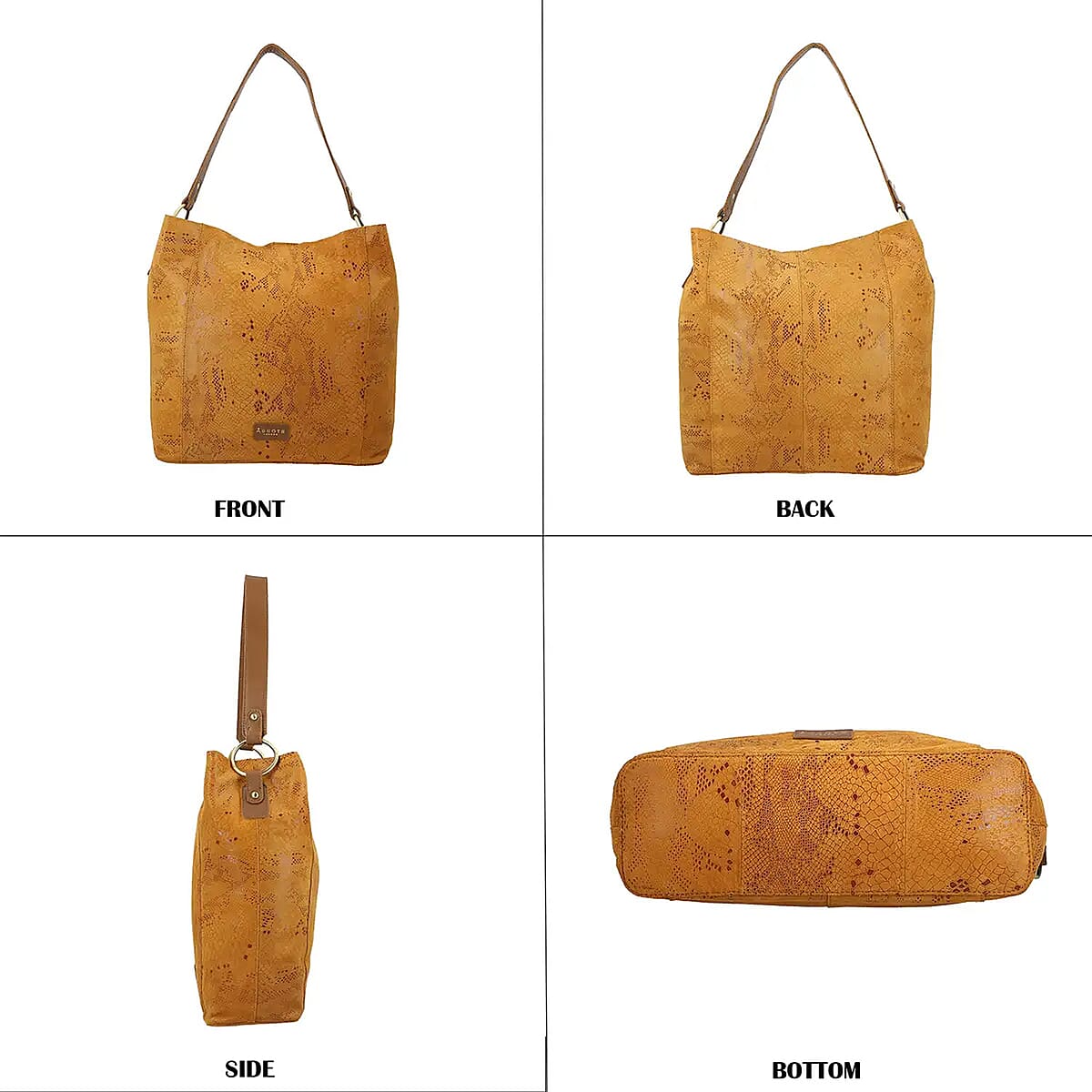 Assots London Hobo Bag , Genuine Leather Hobo Bag , Brown Hobo Bag , Shoulder Hobo Bag image number 5