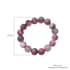 Hong Kong Closeout Deal Water Melon Jade 12 mm Beaded Stretch Bracelet 175.00 ctw image number 3