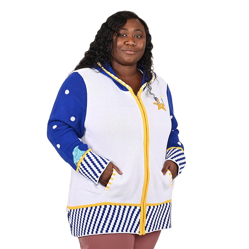 Whoopi Goldberg Holiday Collection Hannukah Octopus Sweater - 1X (MADE IN THE USA)