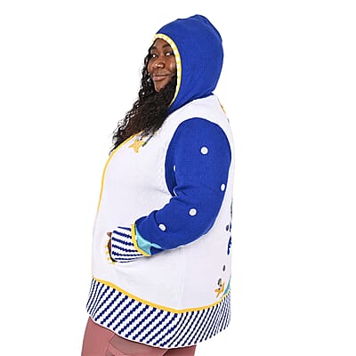 Whoopi Goldberg Holiday Collection Hannukah Octopus Sweater - 1X (MADE IN THE USA)