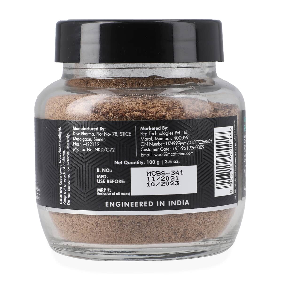 MCaffeine Naked & Raw Coffee Body Scrub with Coconut (100 g) 3.5oz image number 3