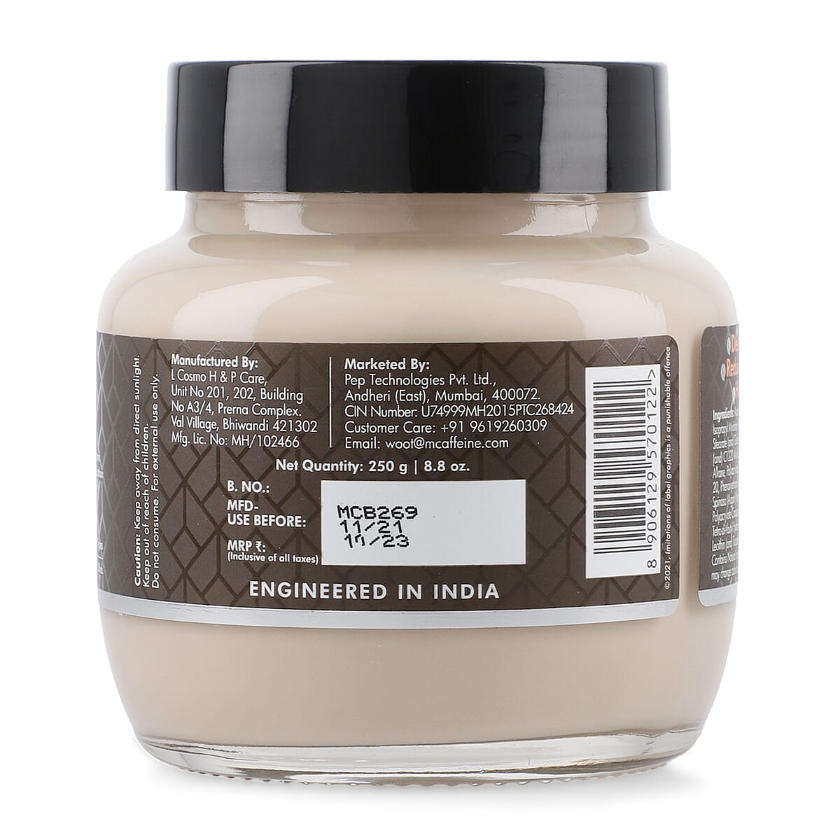 mCaffeine Naked & Rich Choco Body Butter with Caramel (8.8 fl oz) image number 3