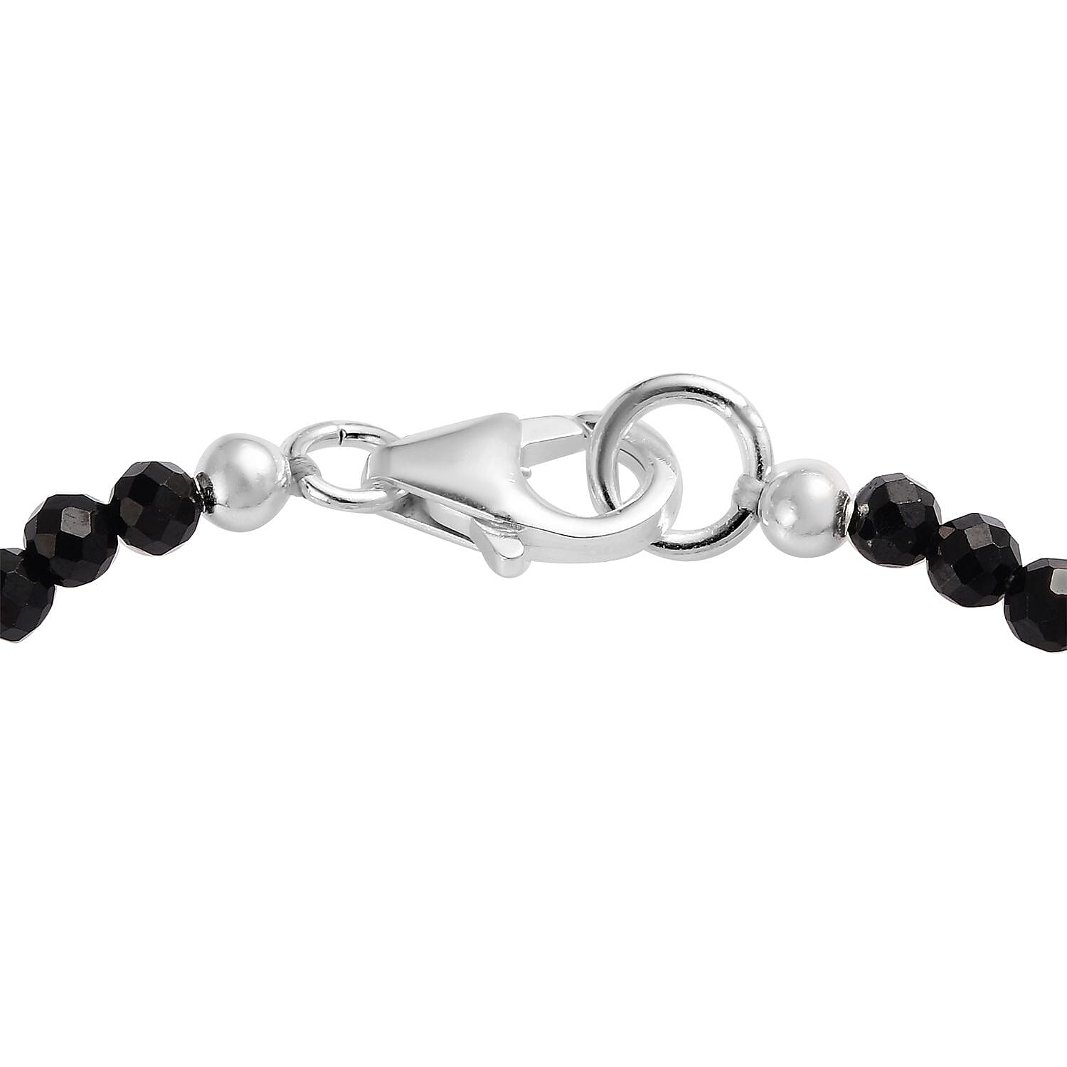 D'Joy Thai Black Spinel 20.65 ctw Bracelet in Sterling Silver, Birthstone Jewelry, Gifts For Women (7.25 In)