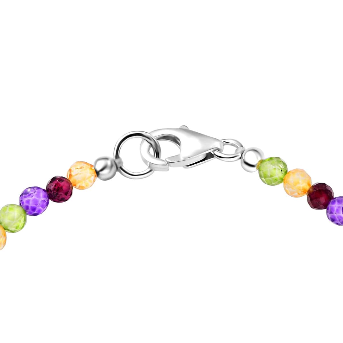 Multi Gemstone Bracelet in Sterling Silver (7.25 In) 12.80 ctw image number 3