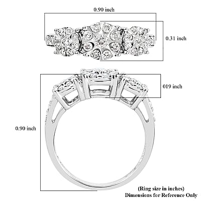 Diamond 0.50 ctw Ring in 10K White Gold (Size 6.0)