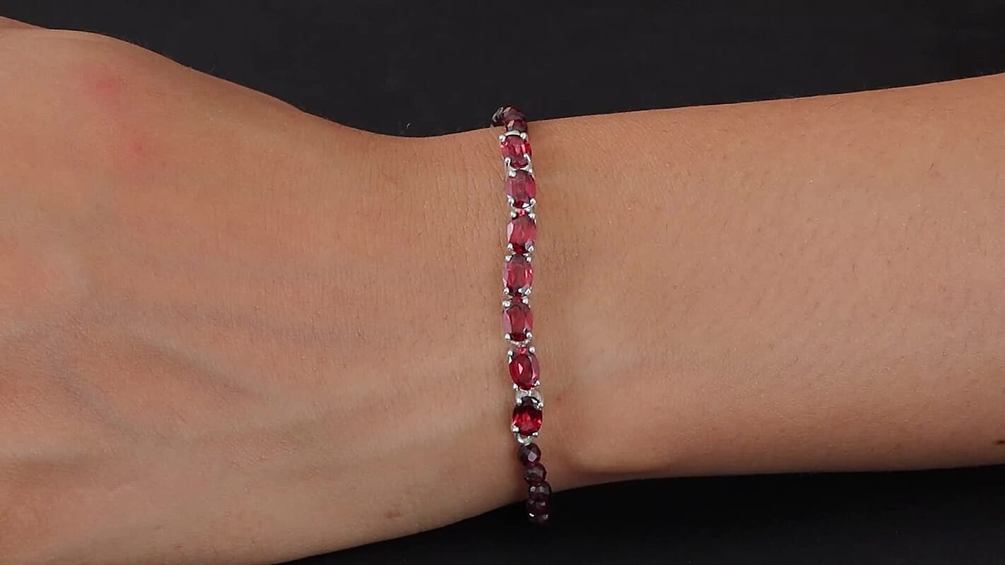 DOORBUSTER Amethyst Bracelet in Sterling Silver (7.25 In) 12.80 ctw