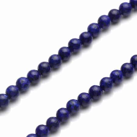 Lapis Lazuli Beaded Necklace 18-20 Inches in Silvertone 199.00 ctw image number 3