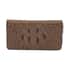 Light Brown 3D Embossed Genuine Leather Wallet With Single Zipped image number 0