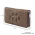 Light Brown 3D Embossed Genuine Leather Wallet With Single Zipped image number 5