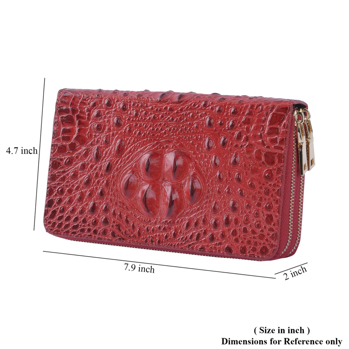  New Fashion Women's 3D Genuine Leather Wallet, Long