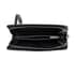 Black 3D Embossed Genuine Leather Wallet With Single Zipped and Wristlet image number 3