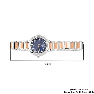 ONISS Swiss Movement Blue MOP Dial Watch in ION Plated RG and Stainless Steel Strap (36.50 mm) | Best Watch for Women | Designer Women's Wrist Watch