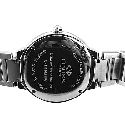ONISS Swiss Movement Blue MOP Dial Watch in ION Plated RG and Stainless Steel Strap (36.50 mm) | Best Watch for Women | Designer Women's Wrist Watch