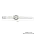 ADEE KAYE Austrian Crystal Japan Quartz Movement MOP Dial Watch in White Leather Band (36 mm) | Designer Leather Watch | Analog Luxury Wristwatch image number 5