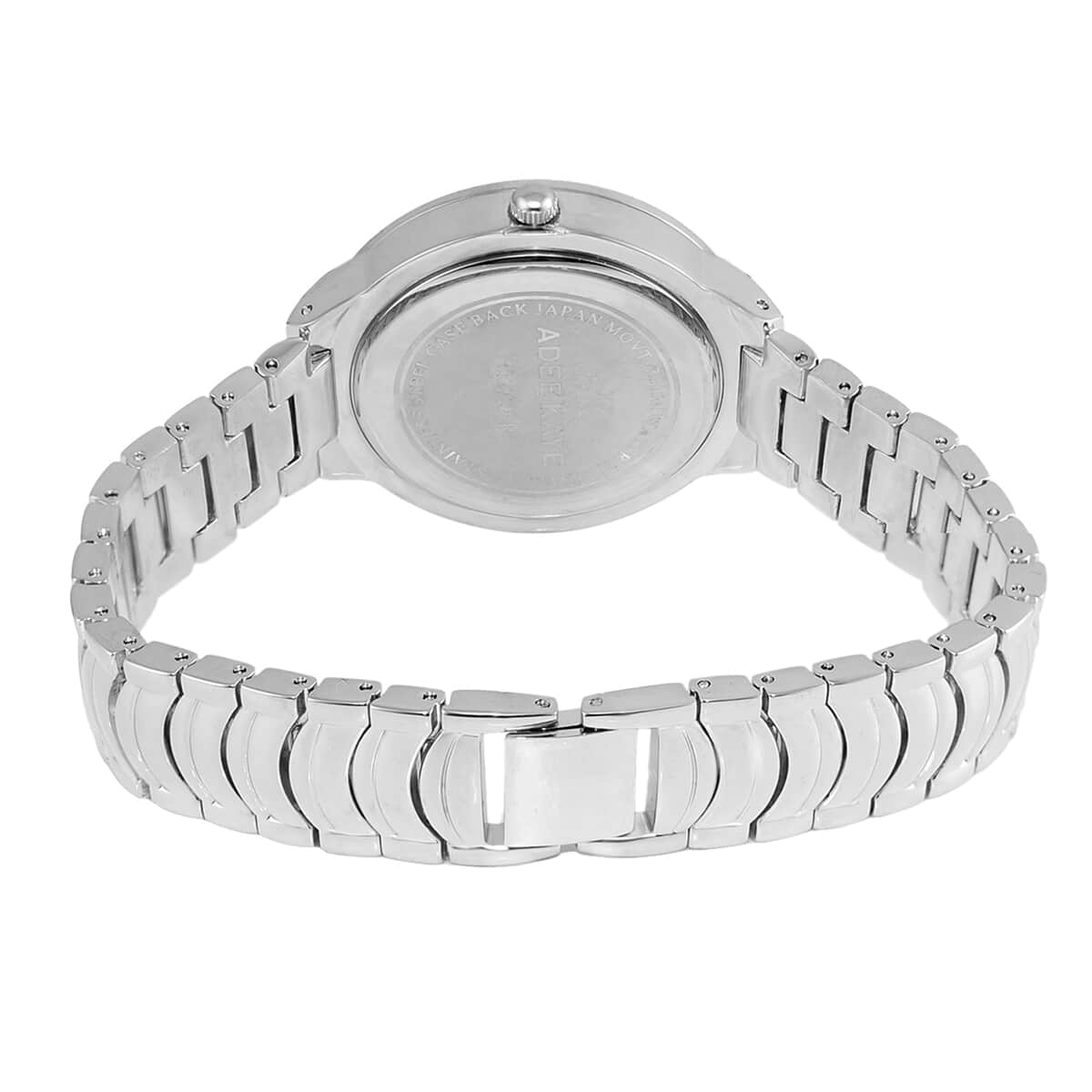 ADEE KAYE Austrian Crystal Japan Quartz Movement Watch in Stainless Steel Strap (38 mm) | Designer Bracelet Watch | Analog Luxury Wristwatch image number 2