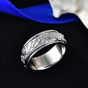 D'Joy Band Ring in Sterling Silver (Size 6.0) 5.36 Grams