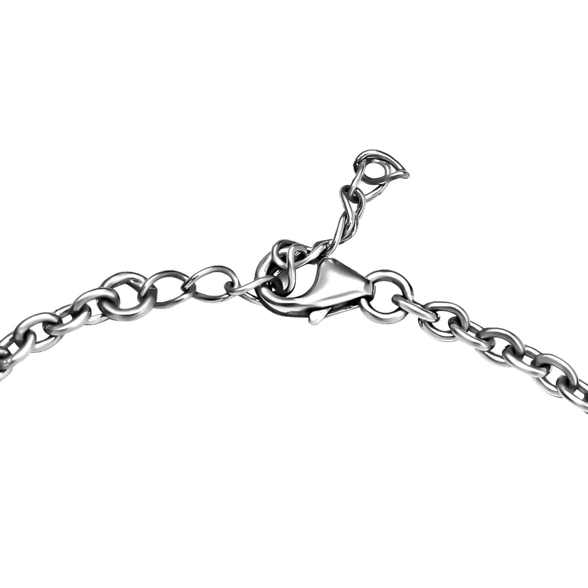 Polki Diamond Star and Moon, Bow, Bell and Hat Charms Bracelet in Sterling Silver (7.25 In) 0.50 ctw image number 4