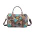 Chaos By Elsie Multi Color Snake Print Genuine Leather Double Buckle Tote Bag image number 0