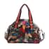 CHAOS BY ELSIE Rainbow Color Fall Foliage Theme Genuine Leather Convertible Tote Bag with Long Strap image number 0