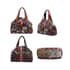CHAOS BY ELSIE Rainbow Color Fall Foliage Theme Genuine Leather Convertible Tote Bag with Long Strap image number 3