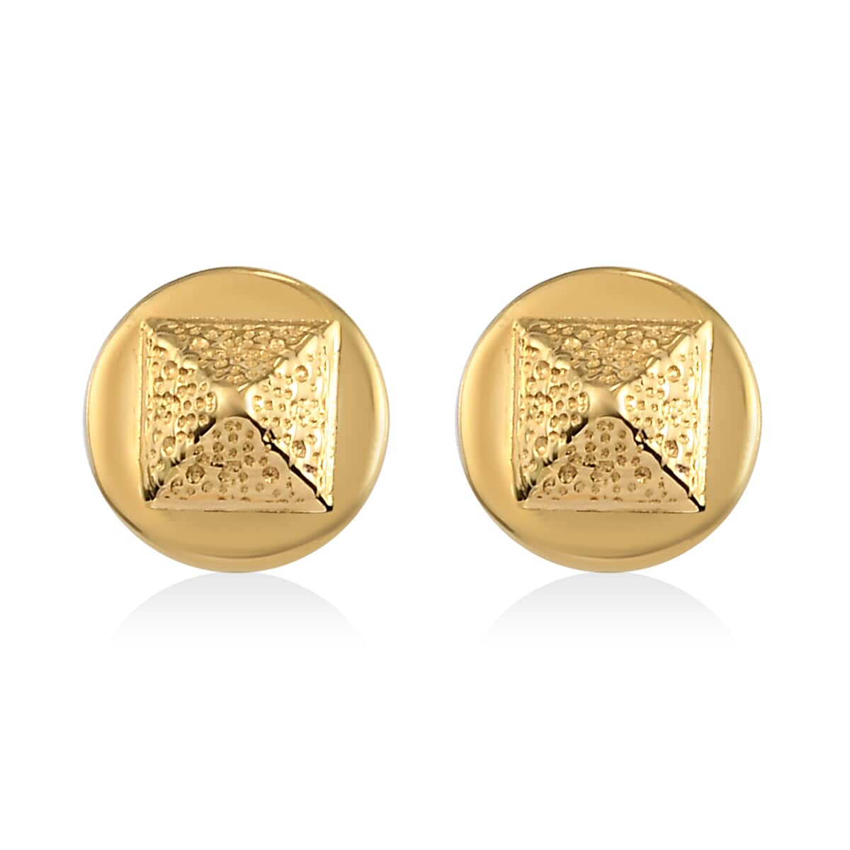 Vermeil Yellow Gold Over Sterling Silver Stud Earrings image number 0