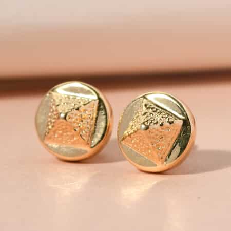 Vermeil Yellow Gold Over Sterling Silver Stud Earrings image number 1