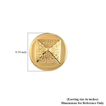 Vermeil Yellow Gold Over Sterling Silver Stud Earrings image number 4