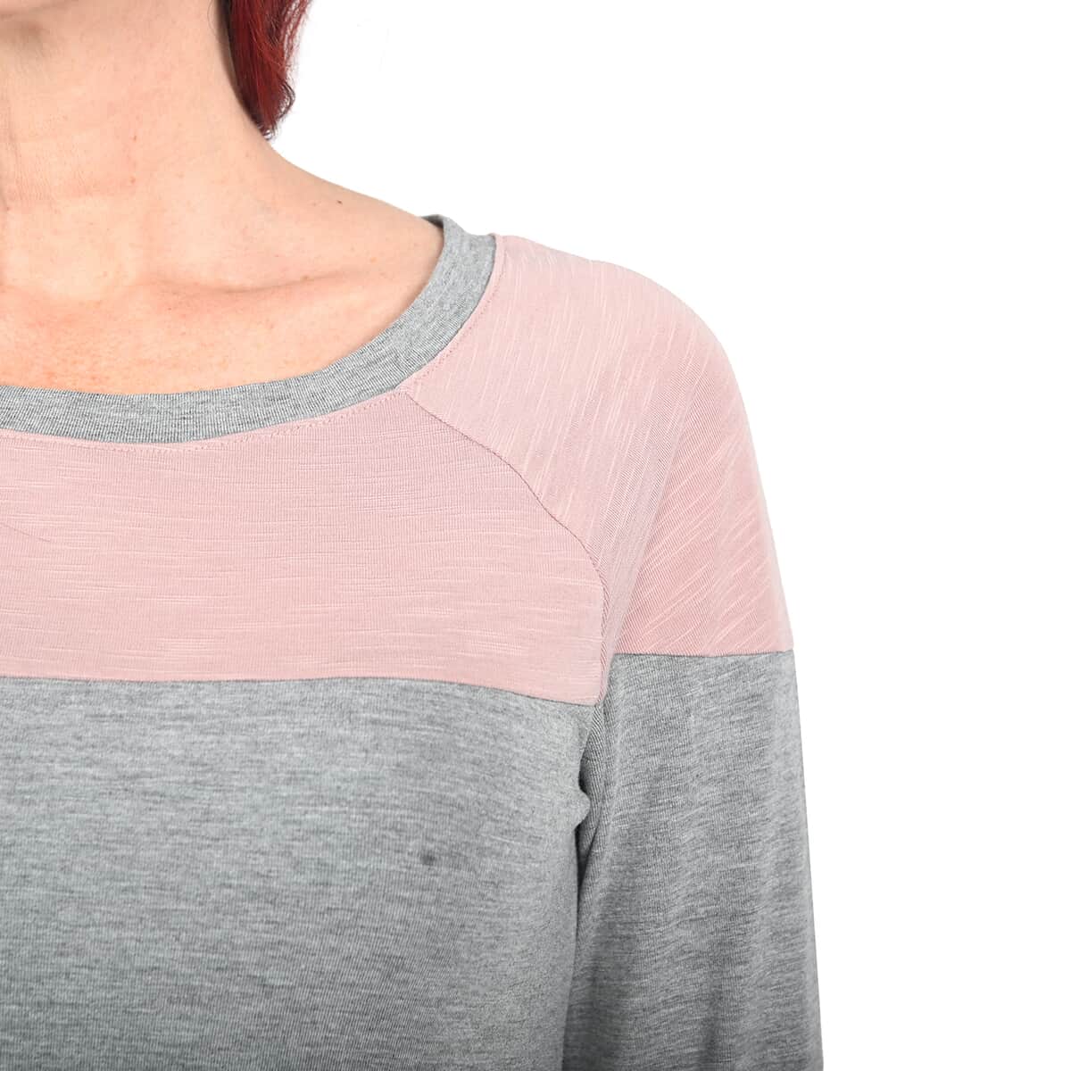 Thyme & Honey Gray Tunic with Pink Detail - Small image number 3