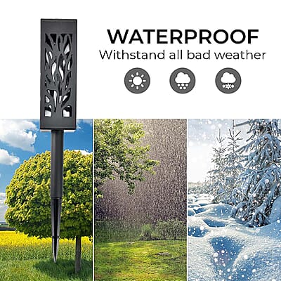 Set of 6pcs Black Garden LED Light